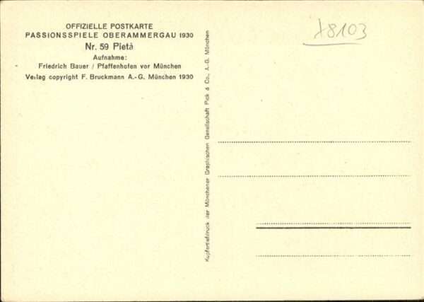 Passionsspiele Oberammergau Pieta Nr 59 – Bild 2