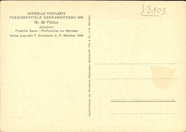Passionsspiele Oberammergau Pilatus Nr 26 – Bild 2