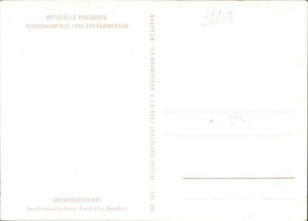 Passionsspiele Oberammergau Abendmahlgebet – Bild 2