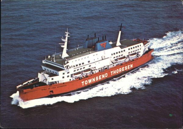 Schiffe Ships Navires Townsend Thoreseen Fliegeraufnahme
