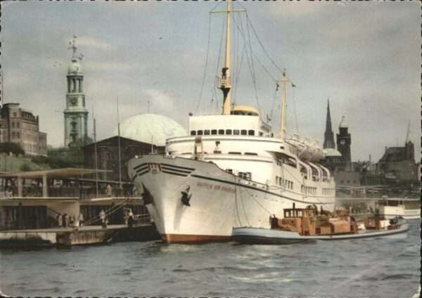 Schiffe Ships Navires Wappen von Hamburg