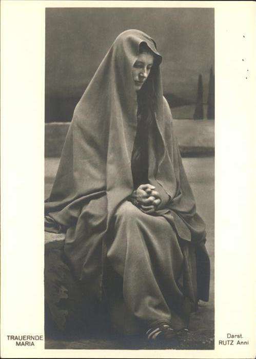 Passionsspiele Oberammergau Trauernde Maria Rutz Anni