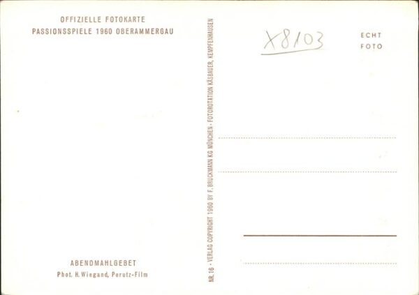Passionsspiele Oberammergau Abendmahlgebet – Bild 2