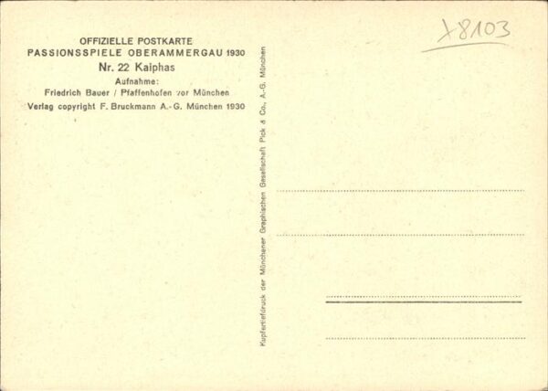 Passionsspiele Oberammergau Kaiphas Rutz Hugo Nr 22 – Bild 2