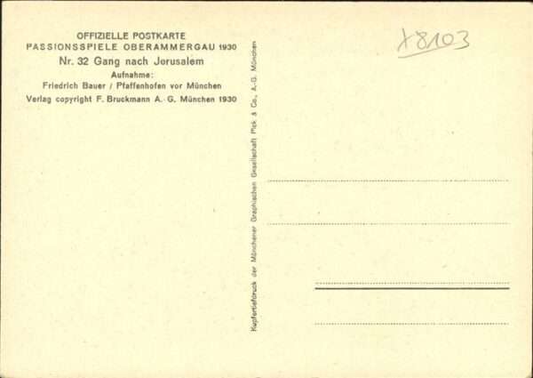 Passionsspiele Oberammergau Gang nach Jerusalem Nr 32 – Bild 2