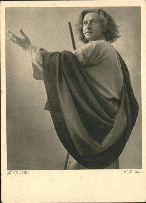 Passionsspiele Oberammergau Johannes Lang Hans