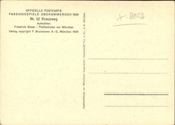 Passionsspiele Oberammergau Kreuzweg Nr 52 – Bild 2