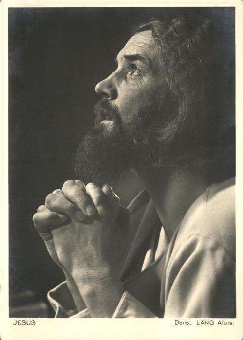 Passionsspiele Oberammergau Jesus Lang Alois
