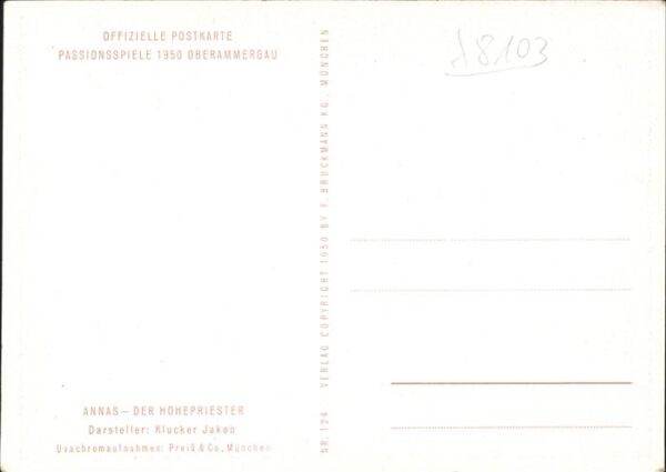 Passionsspiele Oberammergau Annas Der Hohepriester – Bild 2