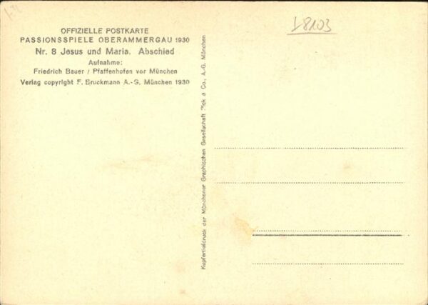 Passionsspiele Oberammergau Jesus und Maria Nr 8 – Bild 2