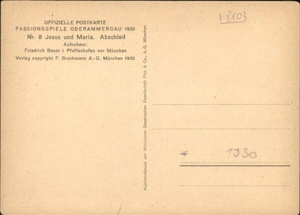 Passionsspiele Oberammergau Jesus und Maria Nr 8 – Bild 2