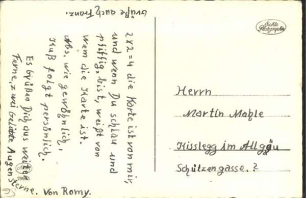 Briefmarken auf Postkarte – Bild 2