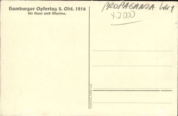 Militaria WK1 Propaganda Pickelhaube – Bild 2