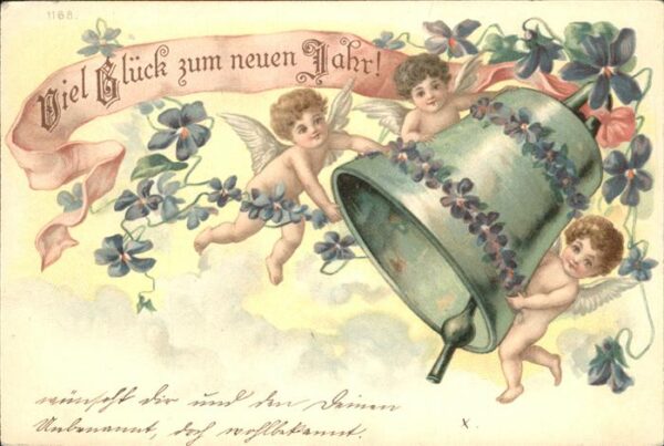 Neujahr Glocke Engel
