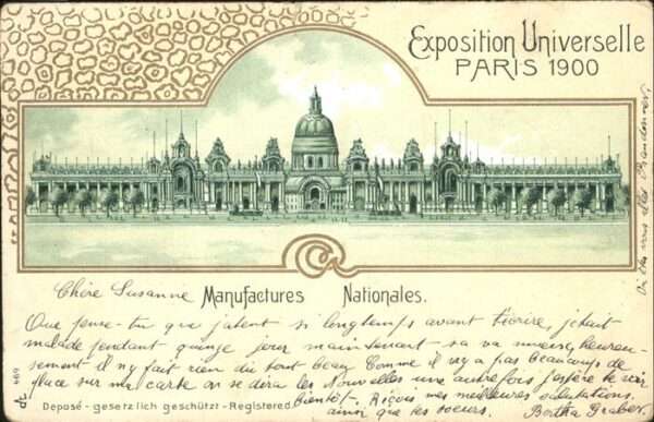 Exposition Universelle Paris 1900 Manufactures Nationales