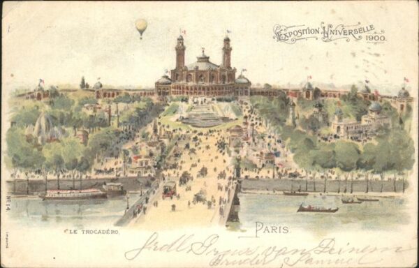 Exposition Universelle Paris 1900 Brücke Schiff