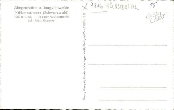 Schwarzwald Almgaststätte Kälbelescheuer – Bild 2