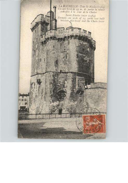 La Rochelle Charente-Maritime Tour St. Nicolas