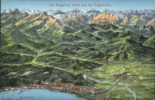 Bregenz Vorarlberg Bregenzer Wald
Panoramakarte