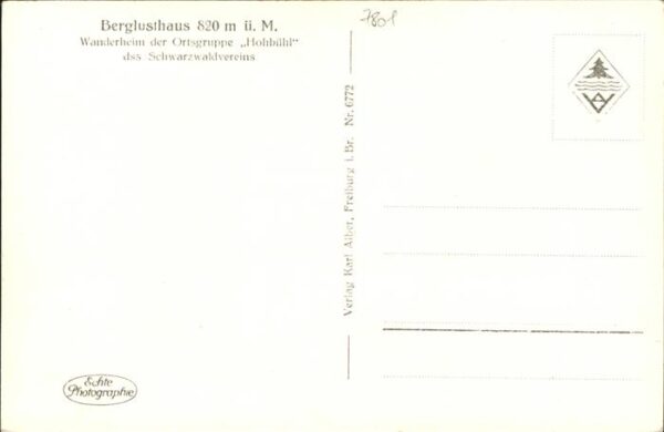 Schwarzwald Berglusthaus Wanderheim – Bild 2