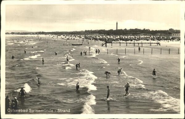 Swinemuende Ostseebad Westpommern Strand Ostseebad