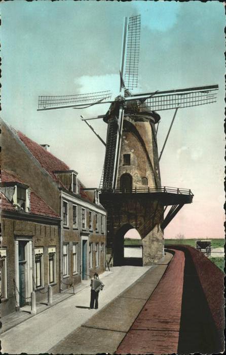 Wijk Duurstede Korenmolen Rijn en Lek Windmühle