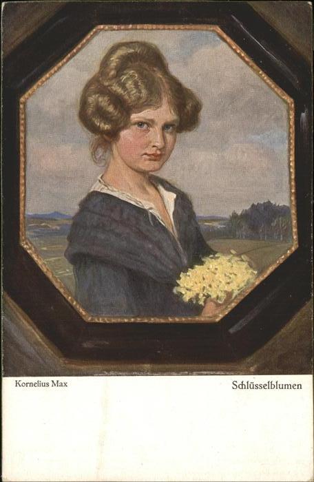 Kuenstlerkarte Kornelius Max Schlüsselblumen