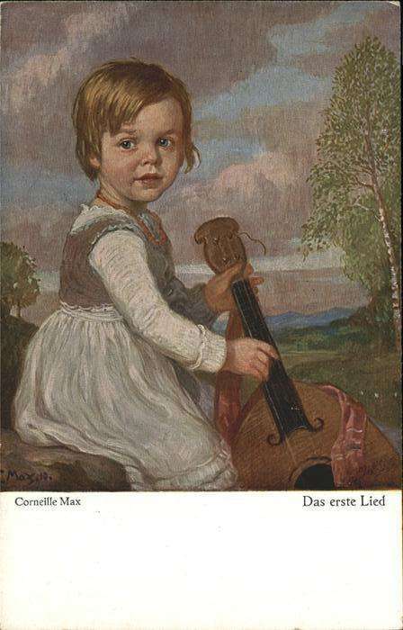 Kuenstlerkarte Corneille Max Das erste Lied Gitarre