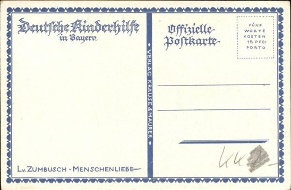 Kuenstlerkarte Zumbusch Menschenliebe – Bild 2