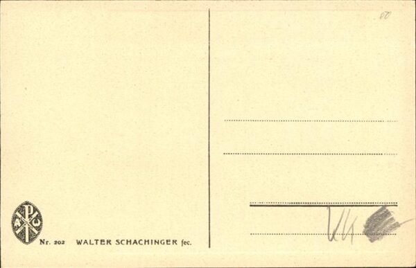 Kuenstlerkarte Walter Schachinger Nr 202 – Bild 2