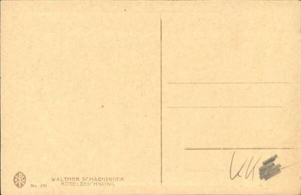 Kuenstlerkarte Walther Schachinger Nr 191 – Bild 2