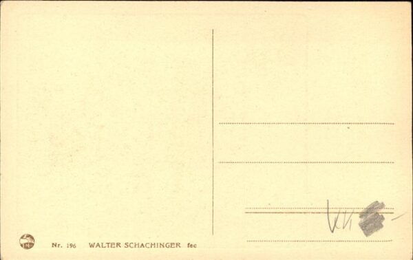 Kuenstlerkarte Walther Schachinger Nr 196 – Bild 2