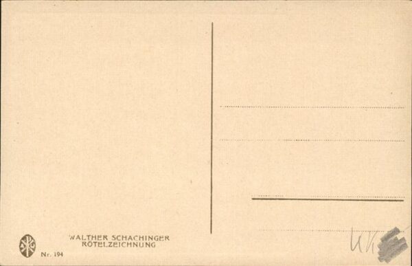 Kuenstlerkarte Walther Schachinger Nr 194 – Bild 2