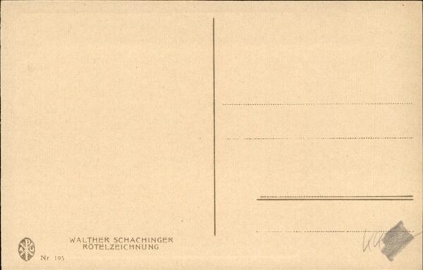 Kuenstlerkarte Walther Schachinger Nr 195 – Bild 2