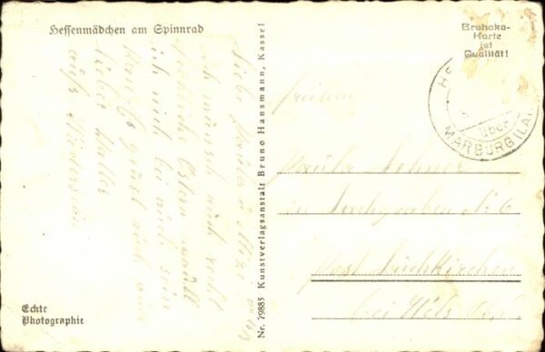Spinnen Handwerk Hessenmädchen – Bild 2