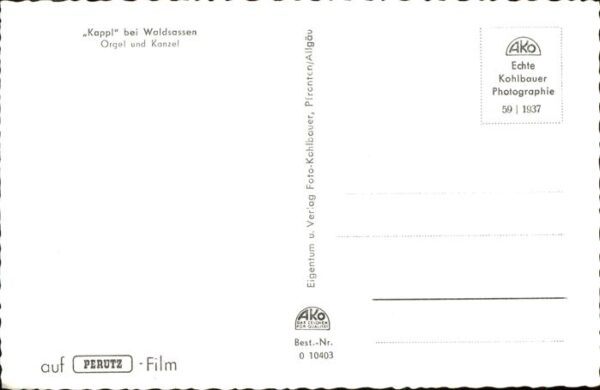 Kirchenorgel Kappl bei Waldsassen – Bild 2