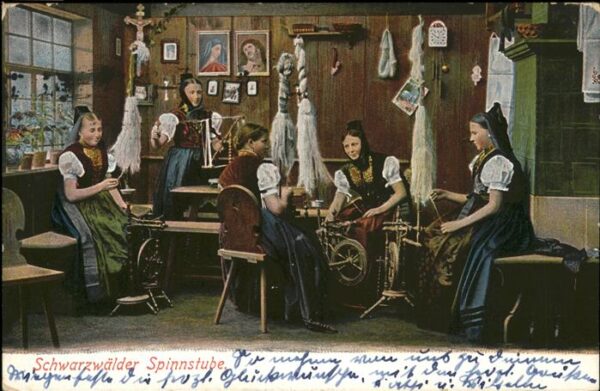 Spinnen Handwerk Schwarzwälder Spinnstube