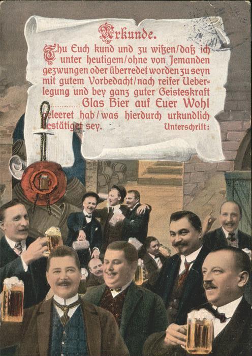 Bier Urkunde