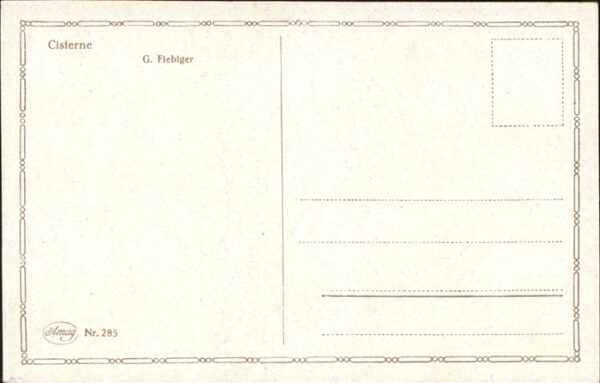 Kuenstlerkarte G Fiebiger Cisterne – Bild 2