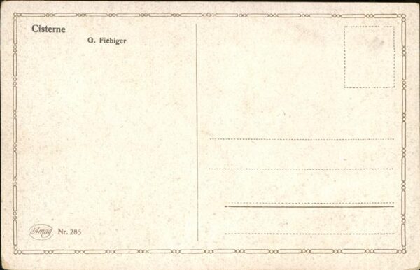 Kuenstlerkarte E Fiebiger Cisterne – Bild 2