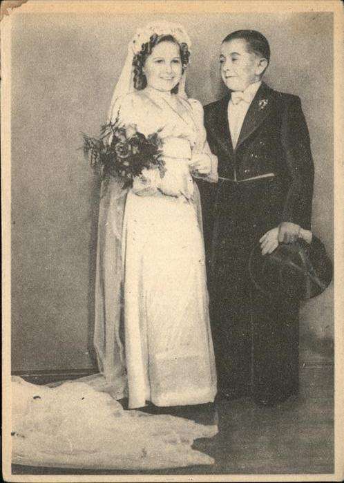 Hochzeit Liliput Ehepaar Alfred und Mia Raupach