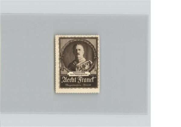 Werbung Werbemarke Heinrich XXVII