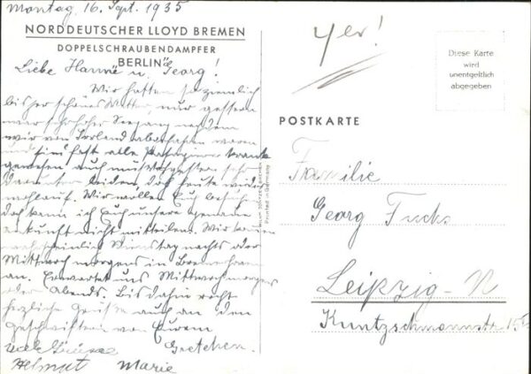 Dampfer Oceanliner Berlin – Bild 2