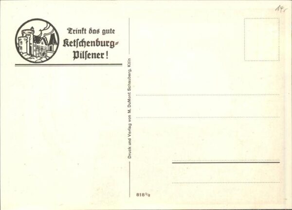 Bier Uhr Krug Ketschenburger Pilsener – Bild 2