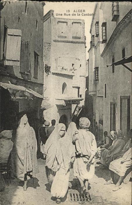 Alger Algerien Unr Rue de la Casbah