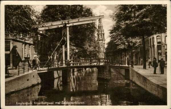 Amsterdam Niederlande Groenburgwal Zujdenkerktoren