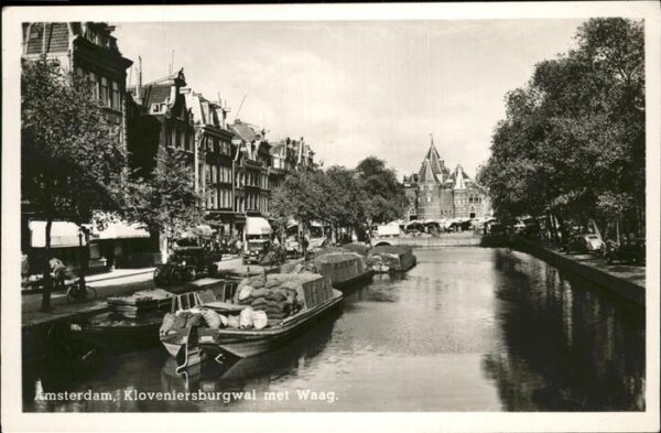 Amsterdam Niederlande Kloveniersburgwal met Waag