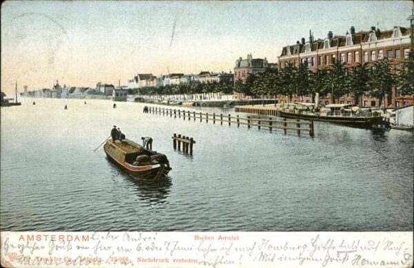 Amsterdam Niederlande Buiten Amstel Schiff