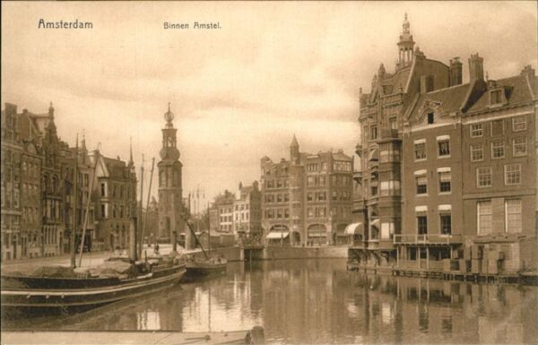 Amsterdam Niederlande Binnen Amstel Schiff