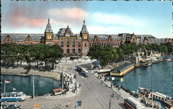 Amsterdam Niederlande Centraal Station Strassenbahn